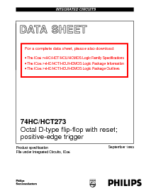浏览型号74HC273的Datasheet PDF文件第1页