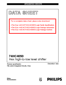 浏览型号74HC4050D的Datasheet PDF文件第1页