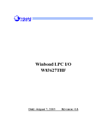浏览型号W83627THF的Datasheet PDF文件第1页