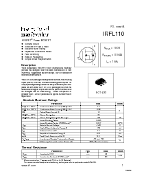 浏览型号IRFL110TR的Datasheet PDF文件第1页