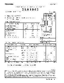 浏览型号2SA1943的Datasheet PDF文件第1页
