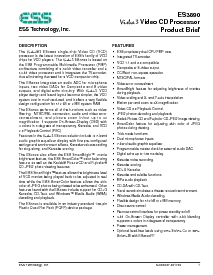 浏览型号ES6629的Datasheet PDF文件第1页