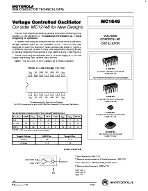 浏览型号MC1648P的Datasheet PDF文件第1页