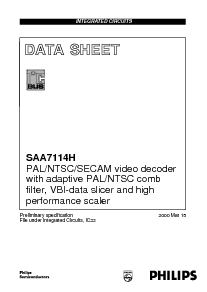 浏览型号SAA7114H的Datasheet PDF文件第1页