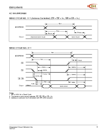 浏览型号IS61LV6416-8T的Datasheet PDF文件第5页