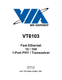 浏览型号VT6103的Datasheet PDF文件第1页