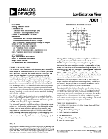 浏览型号AD831AP的Datasheet PDF文件第1页