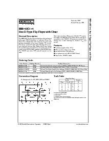 浏览型号MM74HC174N的Datasheet PDF文件第1页