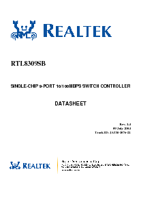 浏览型号RTL8309SB的Datasheet PDF文件第1页