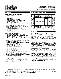 浏览型号ISPLSI1048E-90LQ的Datasheet PDF文件第1页