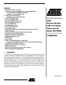 浏览型号AT89S8253的Datasheet PDF文件第1页