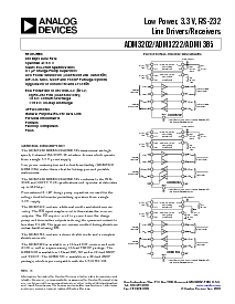 浏览型号ADM3202的Datasheet PDF文件第1页