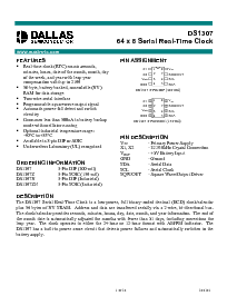 浏览型号DS1307的Datasheet PDF文件第1页