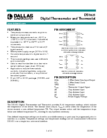浏览型号DS1621的Datasheet PDF文件第1页
