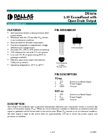 浏览型号DS1816的Datasheet PDF文件第1页