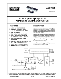 浏览型号ADS7804的Datasheet PDF文件第1页