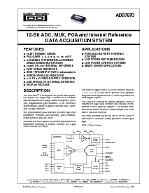 浏览型号ADS7870的Datasheet PDF文件第1页