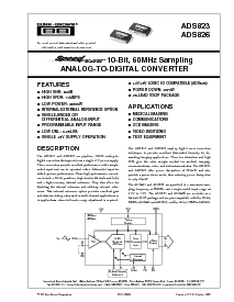 浏览型号ADS823的Datasheet PDF文件第1页