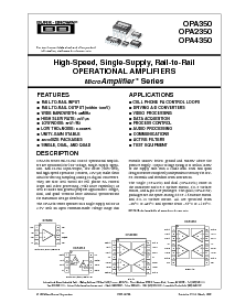 浏览型号OPA4350的Datasheet PDF文件第1页