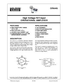 浏览型号OPA445的Datasheet PDF文件第1页