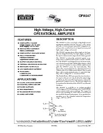 浏览型号OPA547的Datasheet PDF文件第1页