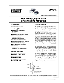 浏览型号OPA548的Datasheet PDF文件第1页