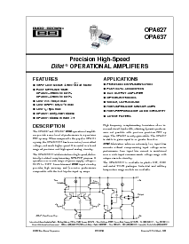 浏览型号OPA637的Datasheet PDF文件第1页