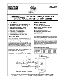 浏览型号OPA680的Datasheet PDF文件第1页