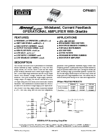 浏览型号OPA681的Datasheet PDF文件第1页