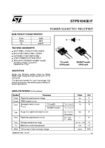 浏览型号STPS1045F的Datasheet PDF文件第1页