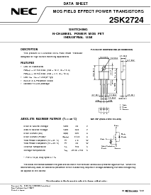 浏览型号2SK2724的Datasheet PDF文件第1页