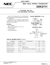 浏览型号2SK2111的Datasheet PDF文件第1页