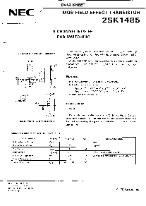 浏览型号2SK1485的Datasheet PDF文件第2页