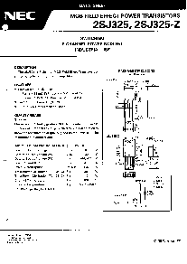 浏览型号2SJ325-Z的Datasheet PDF文件第2页