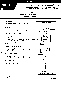 浏览型号2SK2134的Datasheet PDF文件第2页