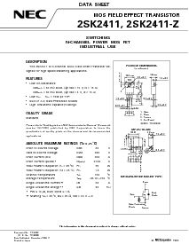 浏览型号2SK2411-Z的Datasheet PDF文件第1页