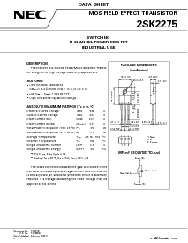 浏览型号2SK2275的Datasheet PDF文件第1页