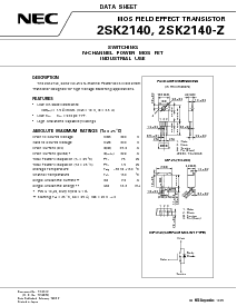 浏览型号2SK2140的Datasheet PDF文件第1页