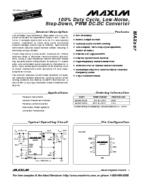 浏览型号MAX887的Datasheet PDF文件第1页