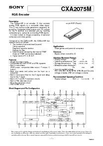 浏览型号CXA2075M的Datasheet PDF文件第1页