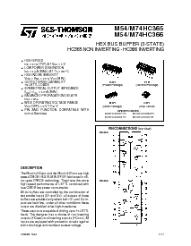 浏览型号M54/M74HC365的Datasheet PDF文件第1页