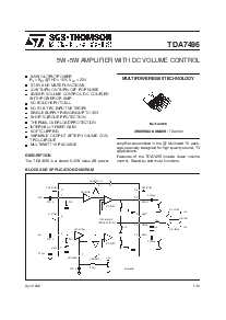 浏览型号TDA7496的Datasheet PDF文件第1页