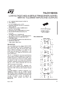 浏览型号74LCX16245A的Datasheet PDF文件第1页