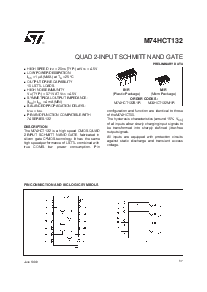 浏览型号M74HCT132的Datasheet PDF文件第1页