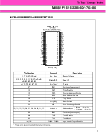 浏览型号MB81F161622B-70的Datasheet PDF文件第3页