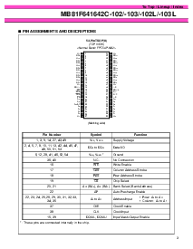 浏览型号MB81F641642C-102的Datasheet PDF文件第3页