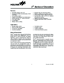 浏览型号312 Decoders的Datasheet PDF文件第1页