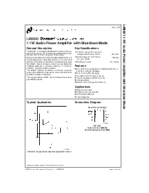 浏览型号LM4861的Datasheet PDF文件第1页