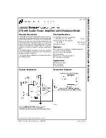 浏览型号LM4862的Datasheet PDF文件第1页
