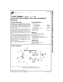 浏览型号LM4863的Datasheet PDF文件第1页
